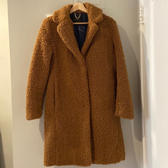 J. Crew Teddy Sherpa coat size S